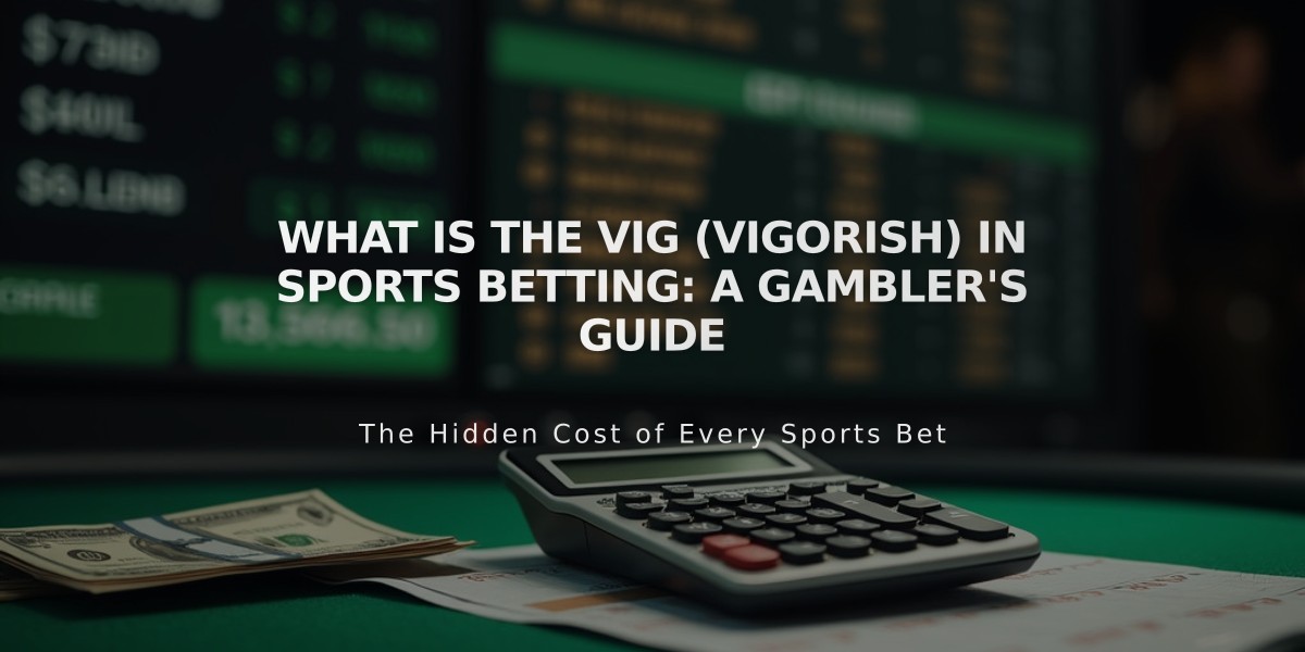 What is the Vig (Vigorish) in Sports Betting: A Gambler's Guide