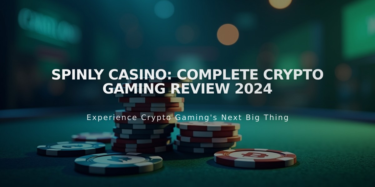 Spinly Casino: Complete Crypto Gaming Review 2024