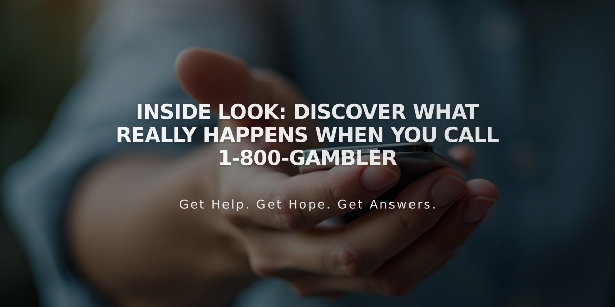 Inside Look: Discover What Really Happens When You Call 1-800-GAMBLER