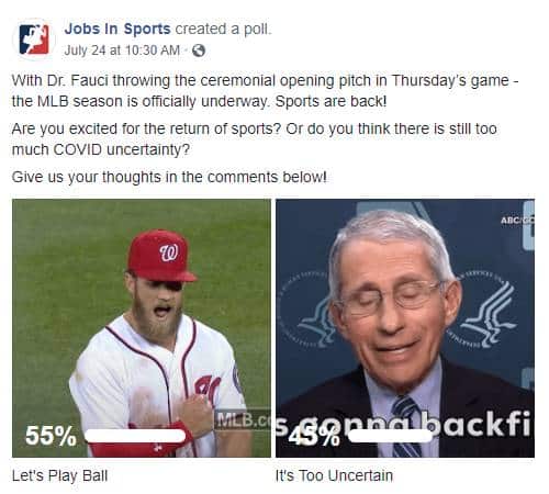 Fauci Facebook poll comparison images