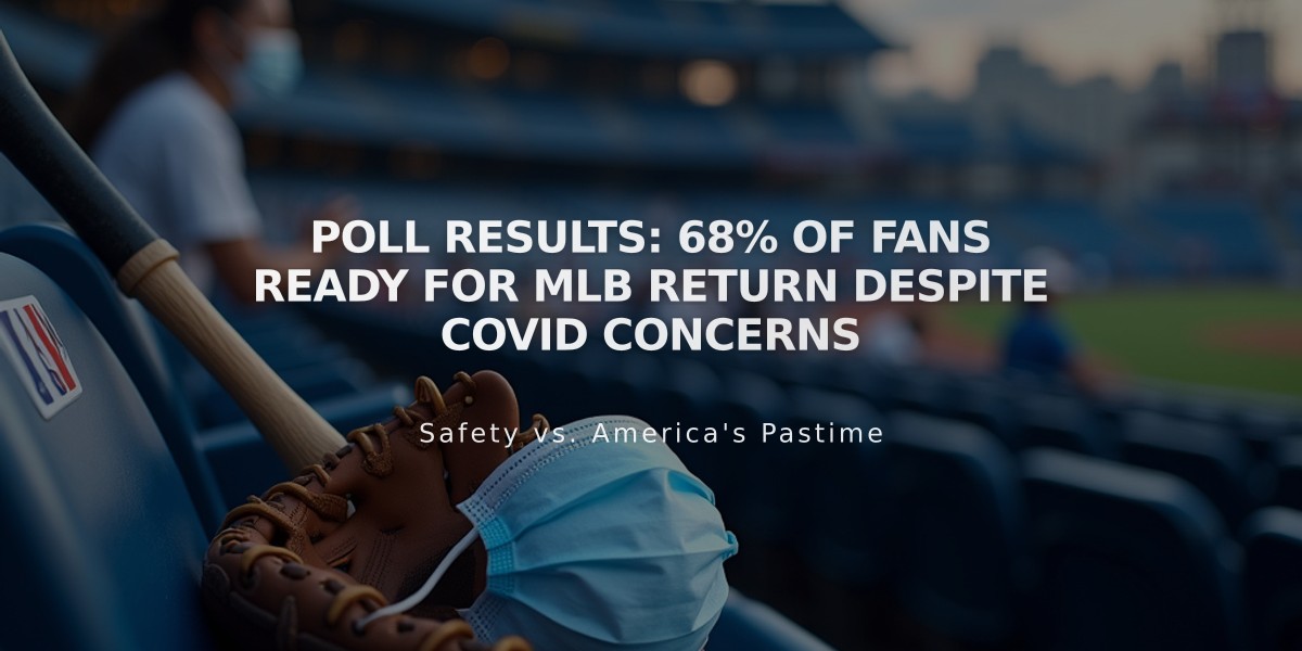 Poll Results: 68% of Fans Ready for MLB Return Despite COVID Concerns