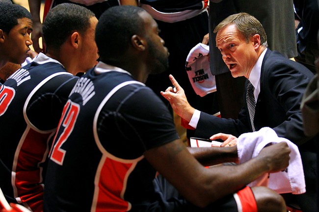 Basketball coach yelling during game