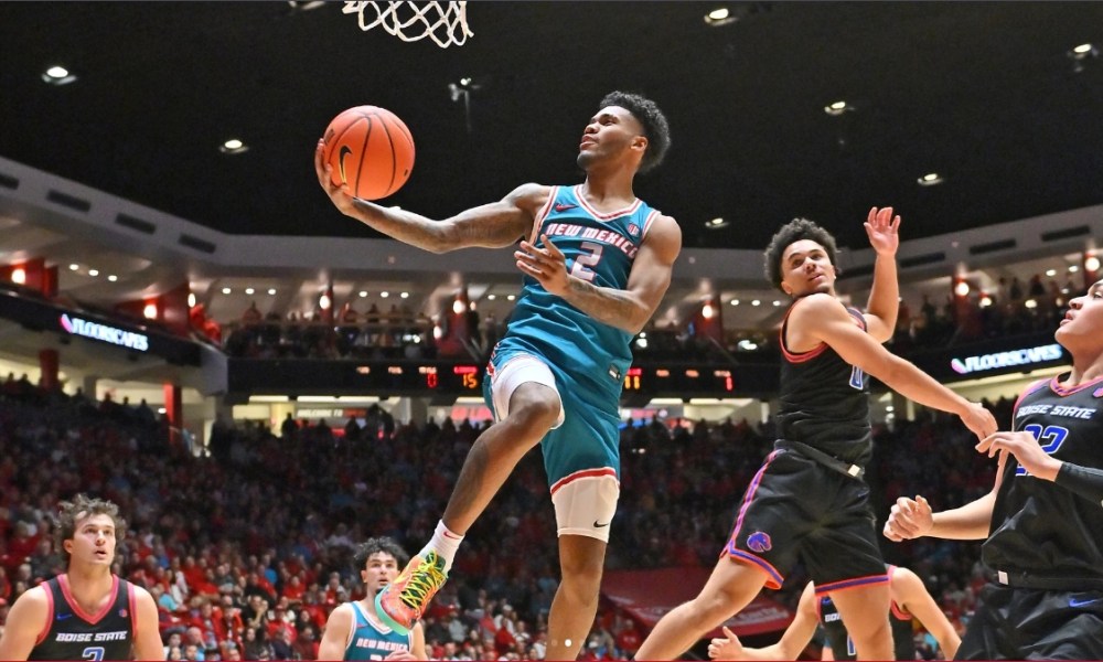 Basketball player leaping, New Mexico