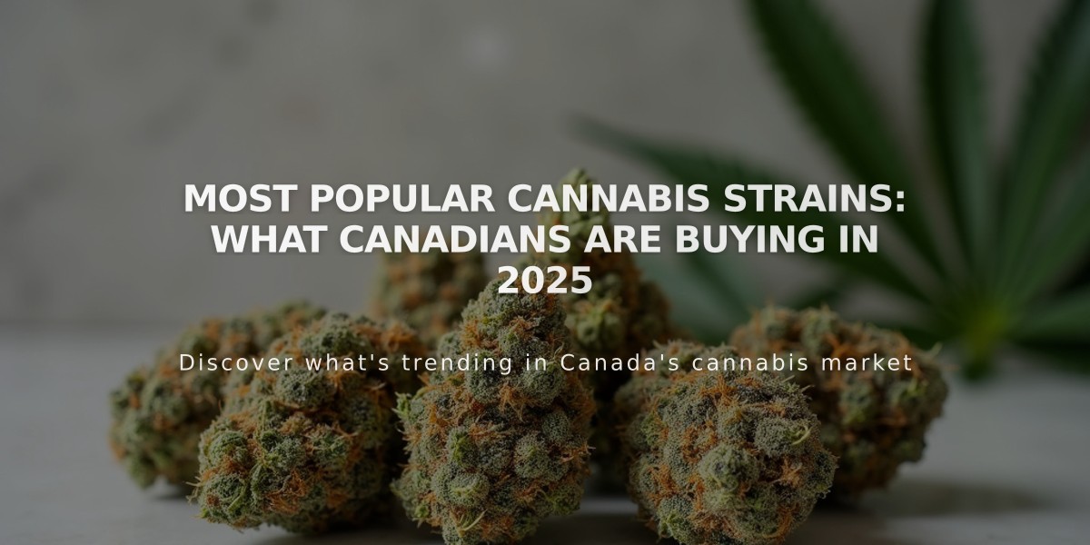 Most Popular Cannabis Strains: What Canadians Are Buying in 2025