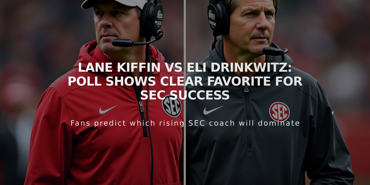 Lane Kiffin vs Eli Drinkwitz: Poll Shows Clear Favorite for SEC Success