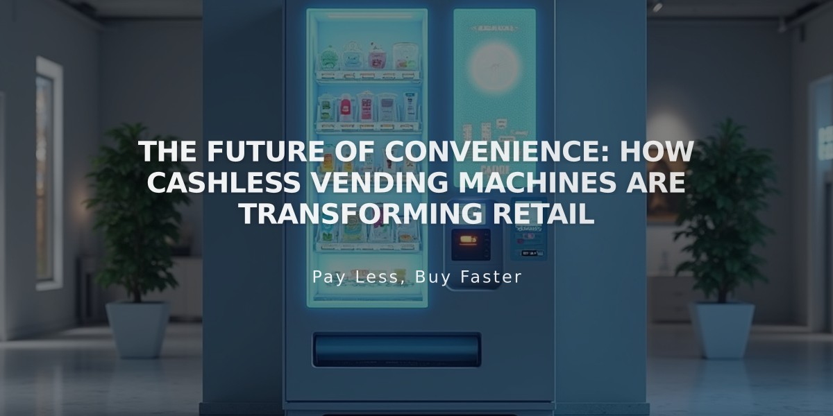 The Future of Convenience: How Cashless Vending Machines Are Transforming Retail