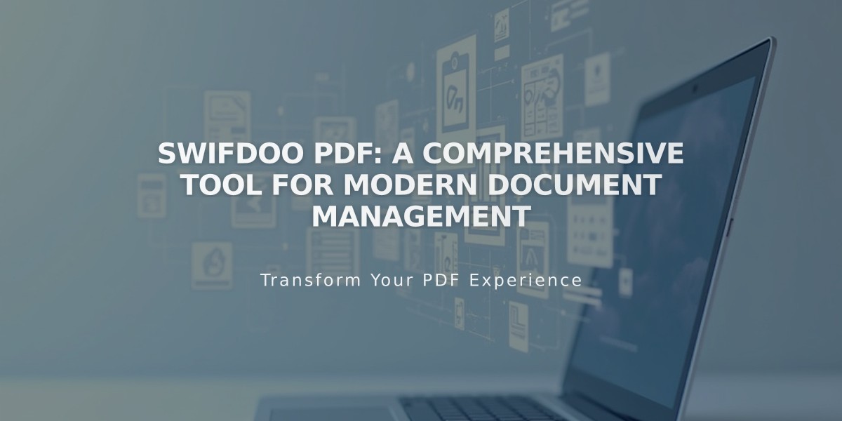 SwifDoo PDF: A Comprehensive Tool for Modern Document Management