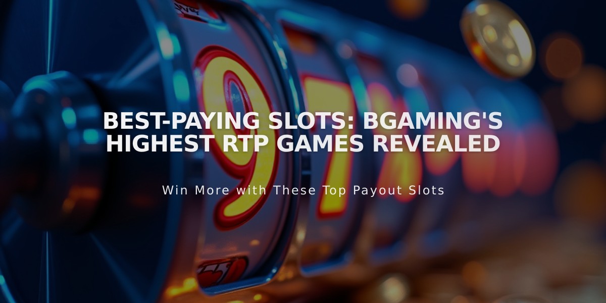 Best-Paying Slots: BGaming's Highest RTP Games Revealed