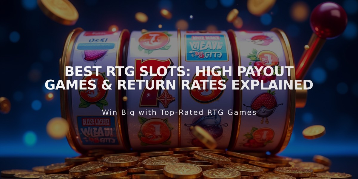 Best RTG Slots: High Payout Games & Return Rates Explained