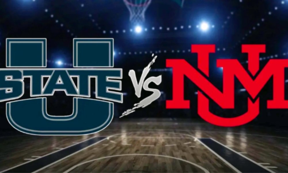 Utah State basketball against New Mexico