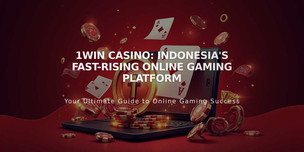 1win Casino: Indonesia's Fast-Rising Online Gaming Platform