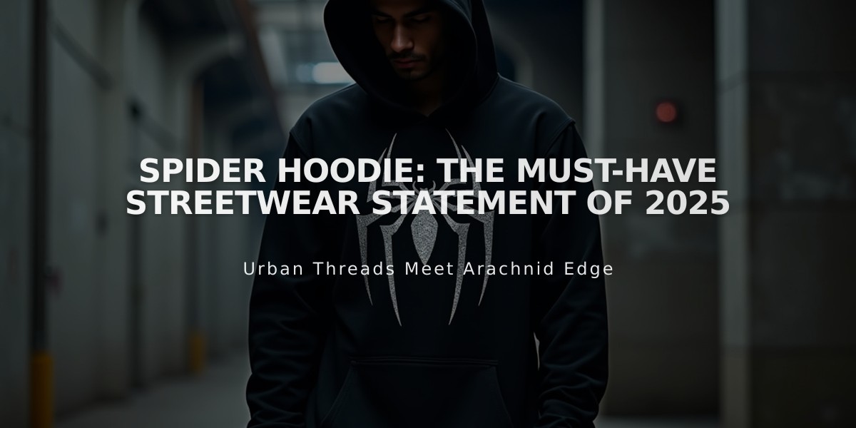 Spider Hoodie: The Must-Have Streetwear Statement of 2025