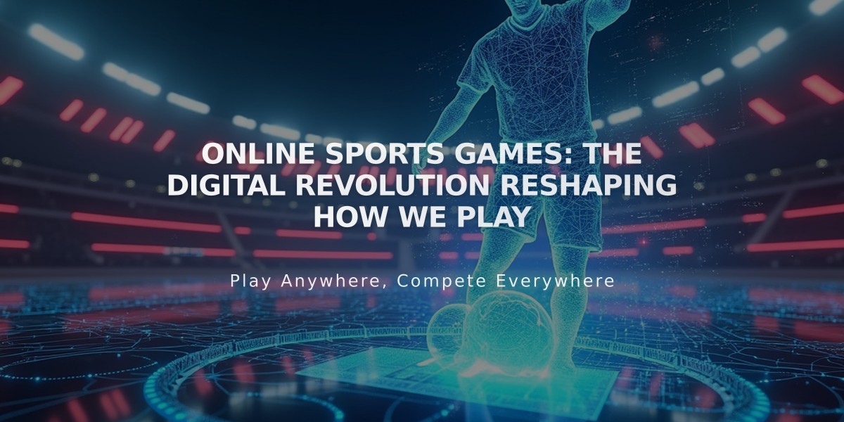 Online Sports Games: The Digital Revolution Reshaping How We Play