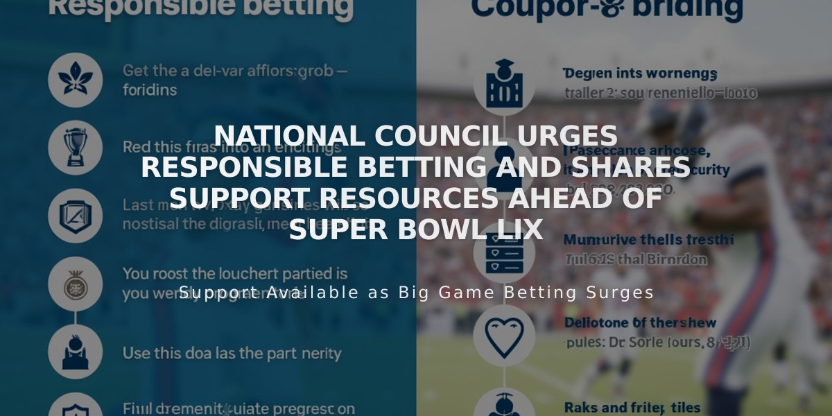 National Council Urges Responsible Betting and Shares Support Resources Ahead of Super Bowl LIX