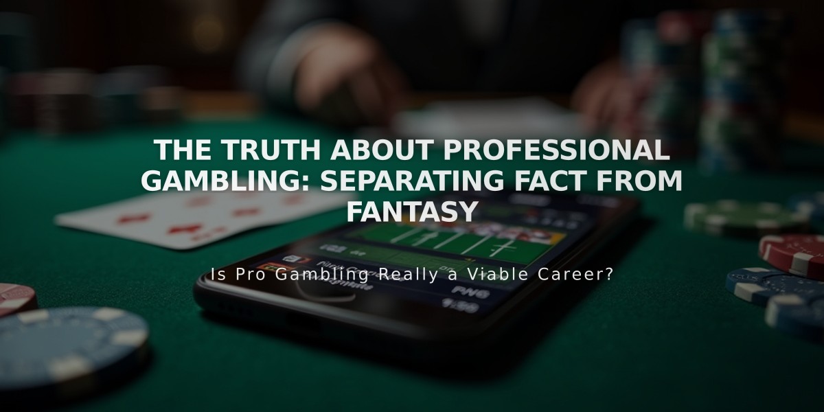 The Truth About Professional Gambling: Separating Fact from Fantasy