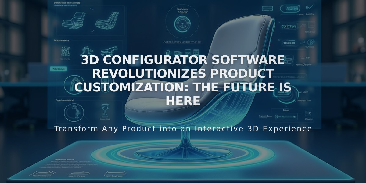 3D Configurator Software Revolutionizes Product Customization: The Future Is Here