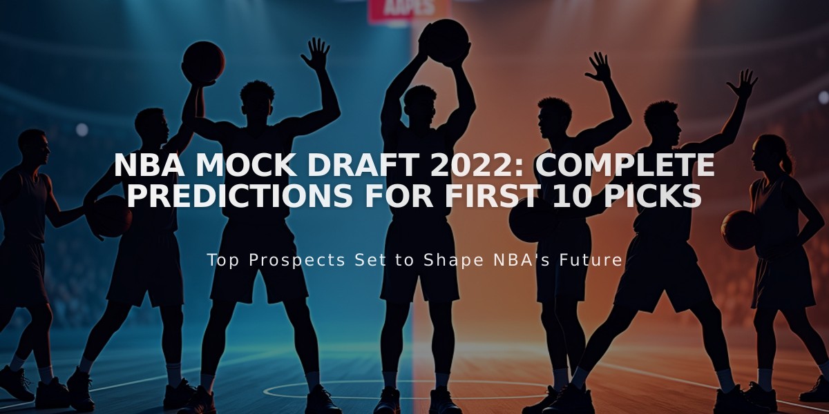 NBA Mock Draft 2022: Complete Predictions for First 10 Picks