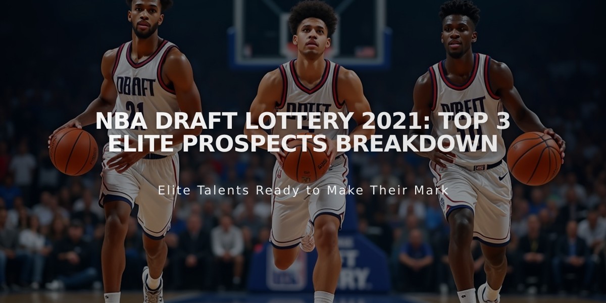 NBA Draft Lottery 2021: Top 3 Elite Prospects Breakdown