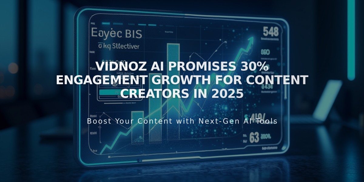 Vidnoz AI Promises 30% Engagement Growth for Content Creators in 2025