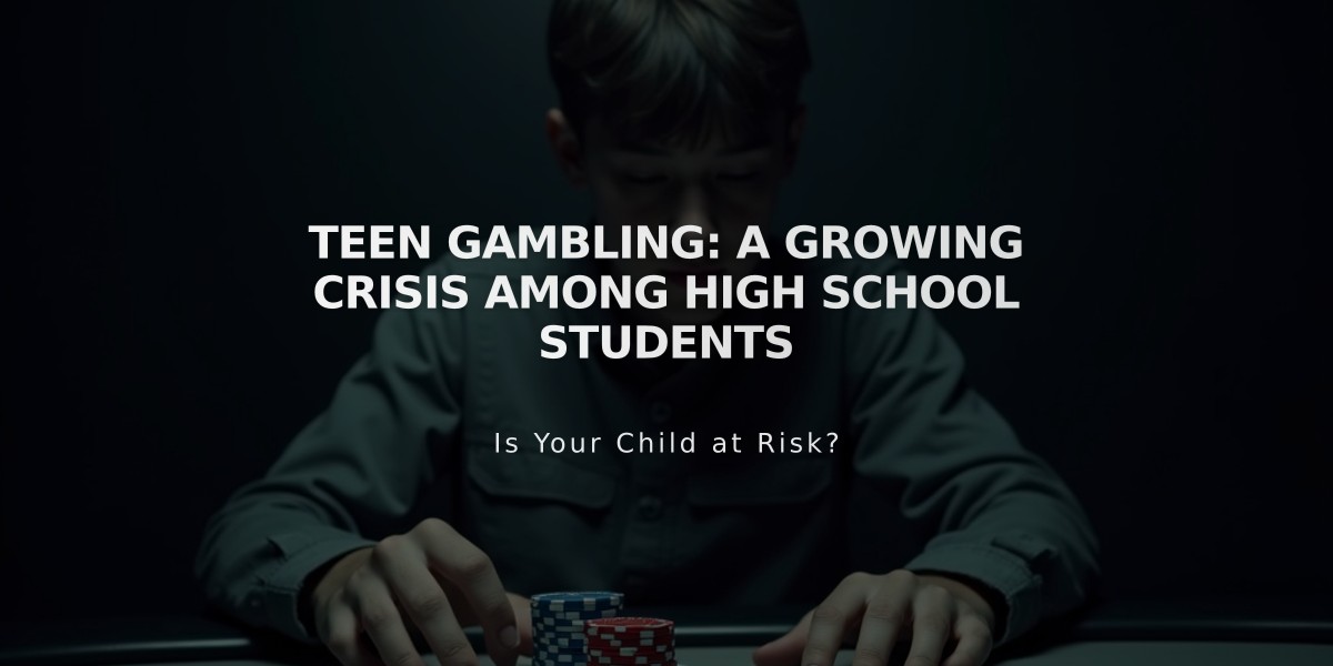 Teen Gambling: A Growing Crisis Among High School Students