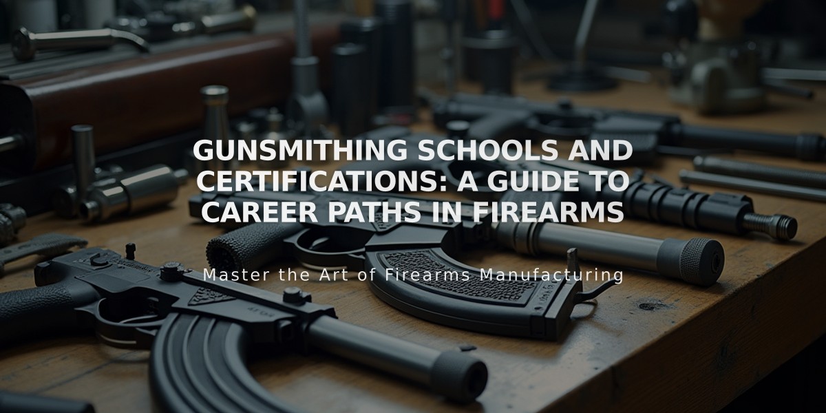 Gunsmithing Schools and Certifications: A Guide to Career Paths in Firearms