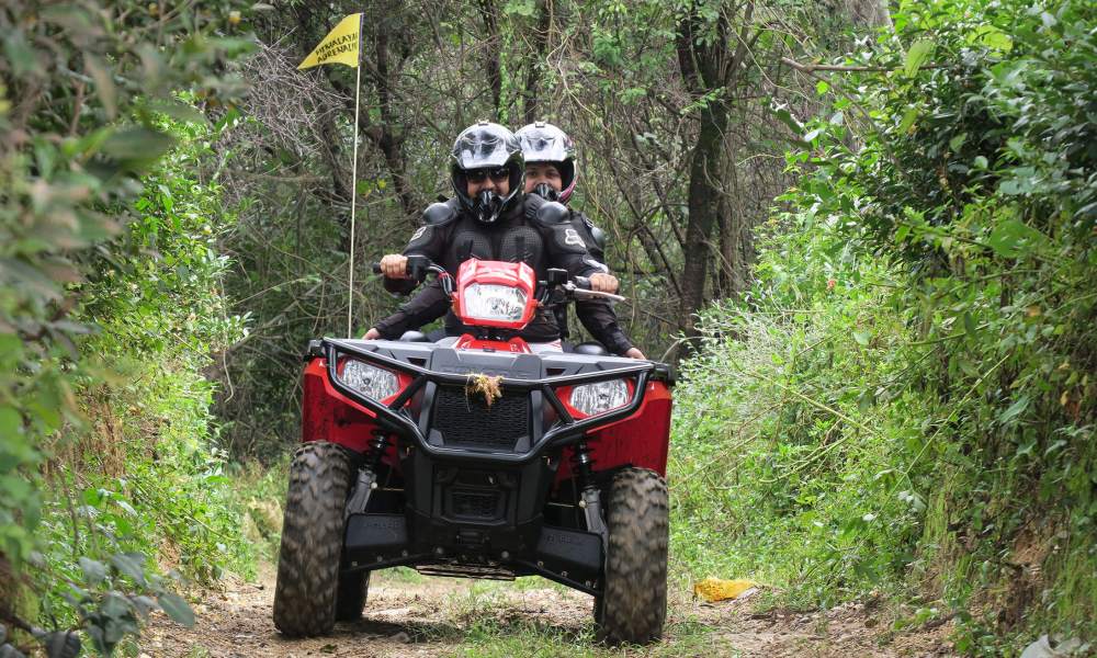 Two people on ATV in Himachal