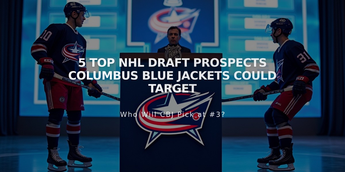 5 Top NHL Draft Prospects Columbus Blue Jackets Could Target