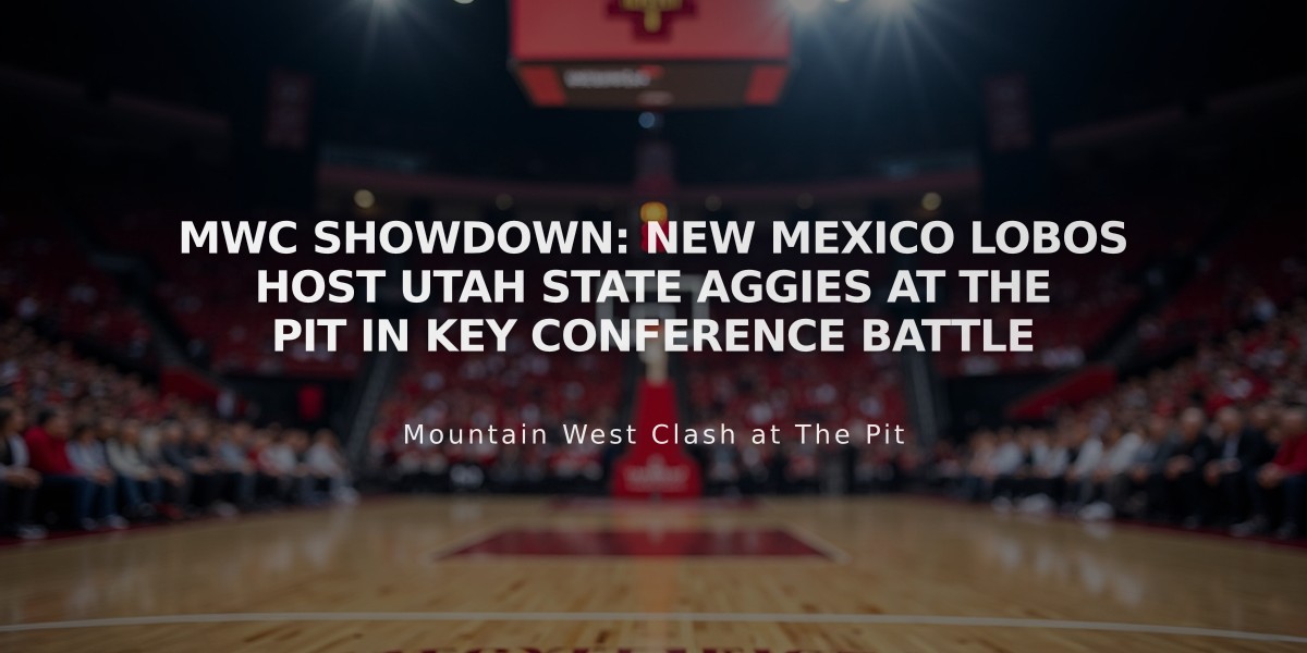 MWC Showdown: New Mexico Lobos Host Utah State Aggies at The PIT in Key Conference Battle