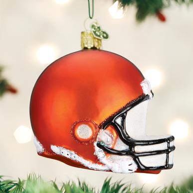 Football helmet Christmas ornament