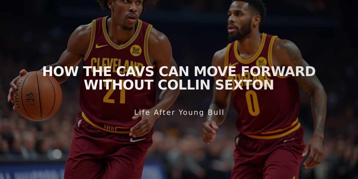 How the Cavs Can Move Forward Without Collin Sexton