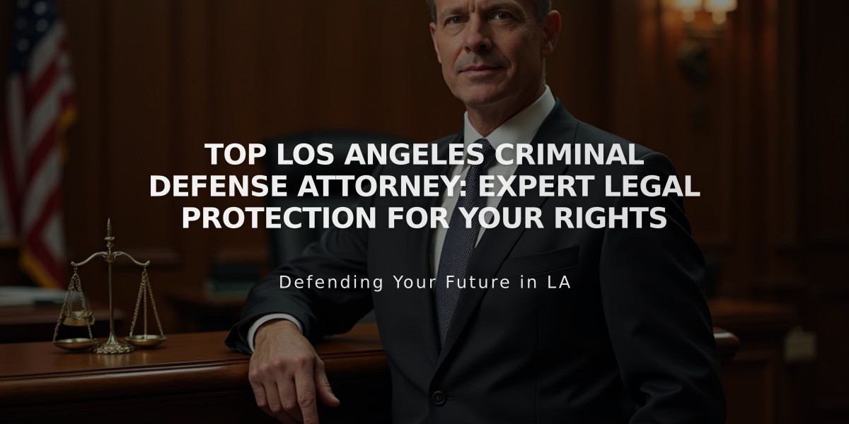 Top Los Angeles Criminal Defense Attorney: Expert Legal Protection for Your Rights