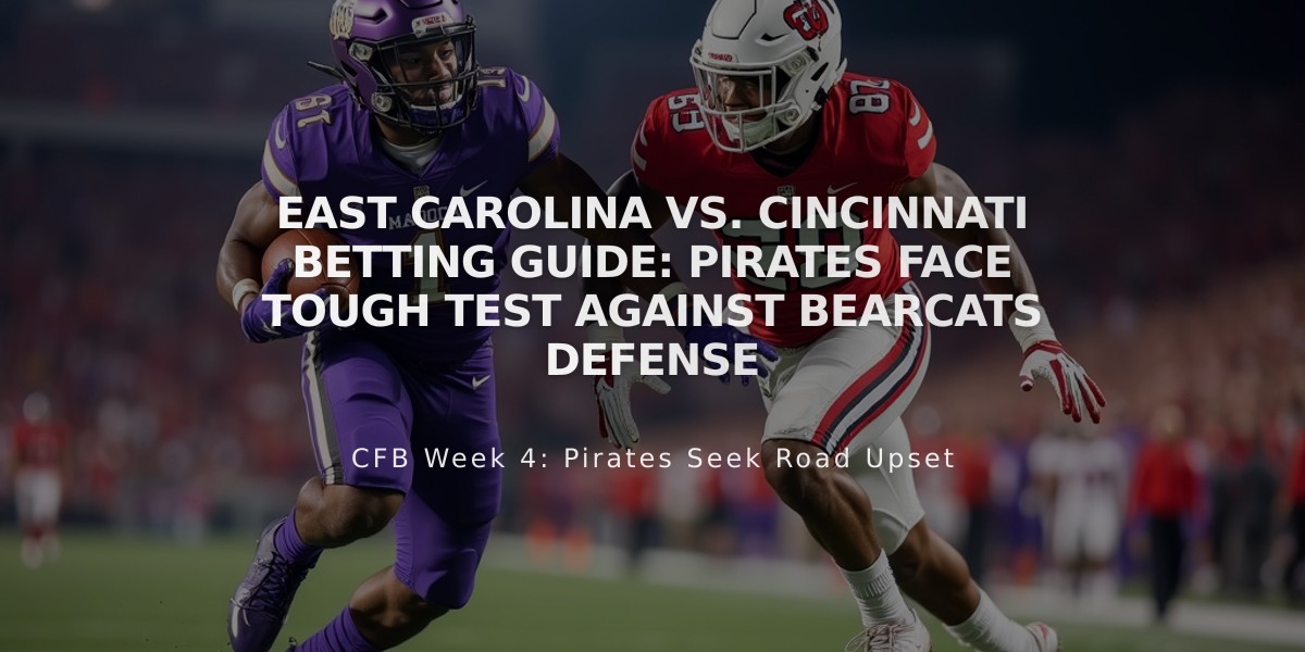 East Carolina vs. Cincinnati Betting Guide: Pirates Face Tough Test Against Bearcats Defense