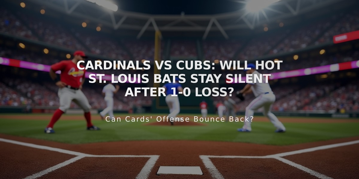 Cardinals vs Cubs: Will Hot St. Louis Bats Stay Silent After 1-0 Loss?