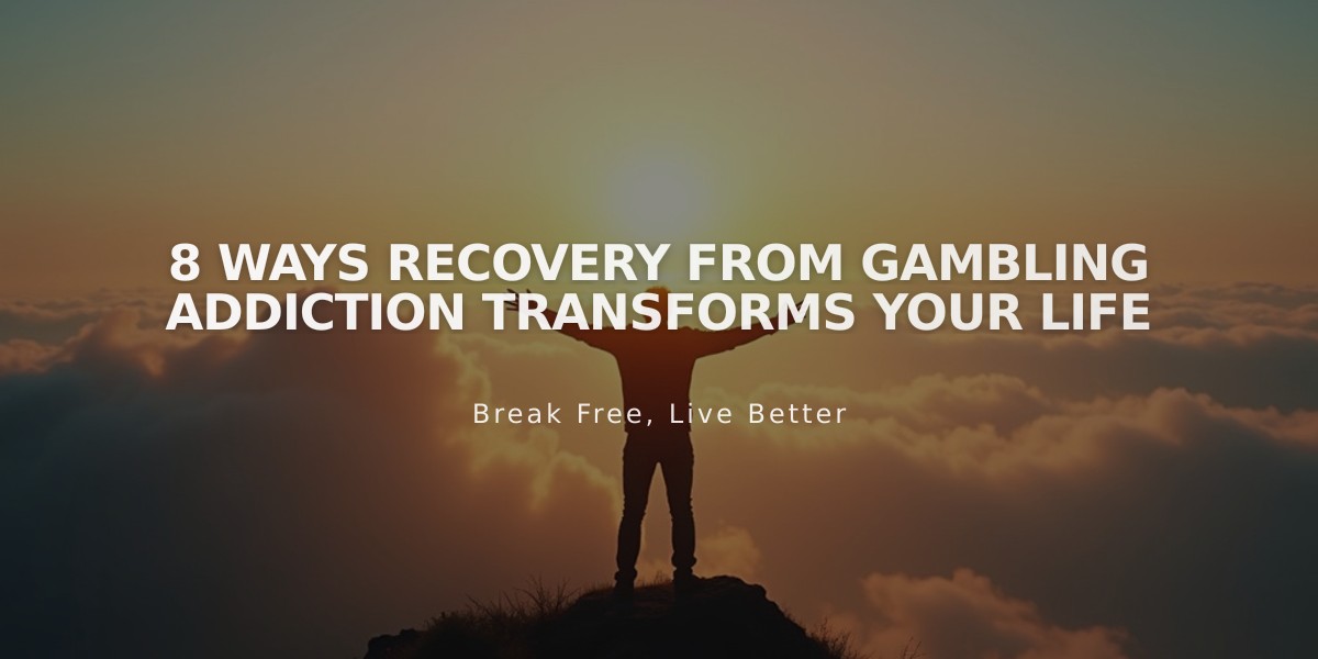 8 Ways Recovery From Gambling Addiction Transforms Your Life