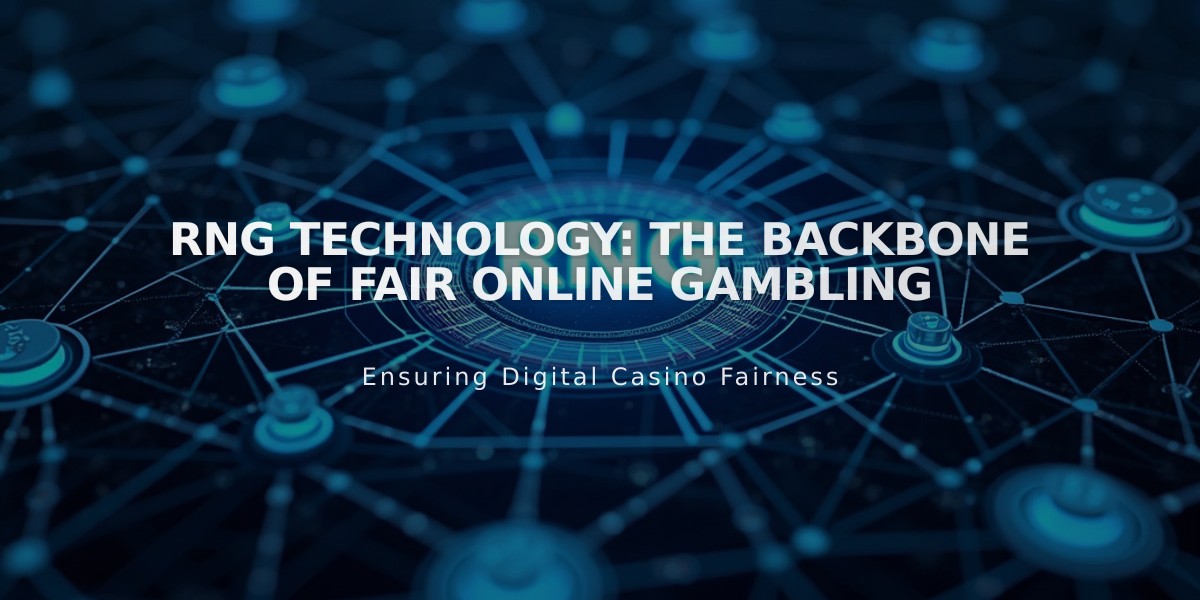 RNG Technology: The Backbone of Fair Online Gambling