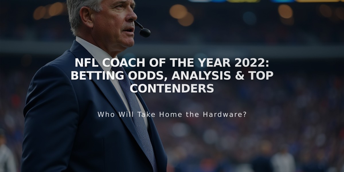 NFL Coach of the Year 2022: Betting Odds, Analysis & Top Contenders