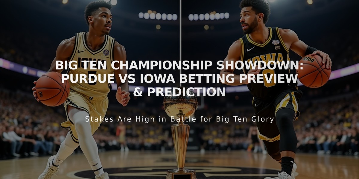 Big Ten Championship Showdown: Purdue vs Iowa Betting Preview & Prediction