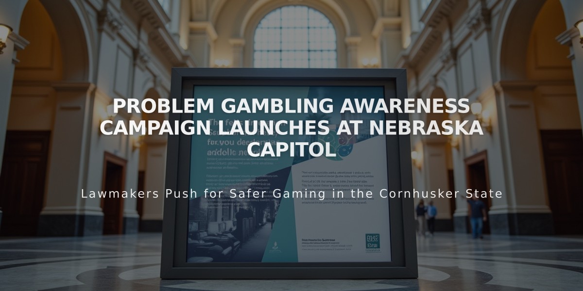 Problem Gambling Awareness Campaign Launches at Nebraska Capitol