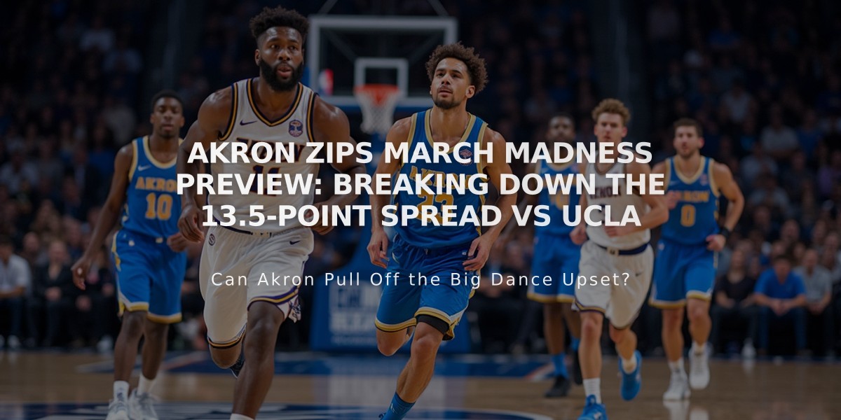 Akron Zips March Madness Preview: Breaking Down the 13.5-Point Spread vs UCLA