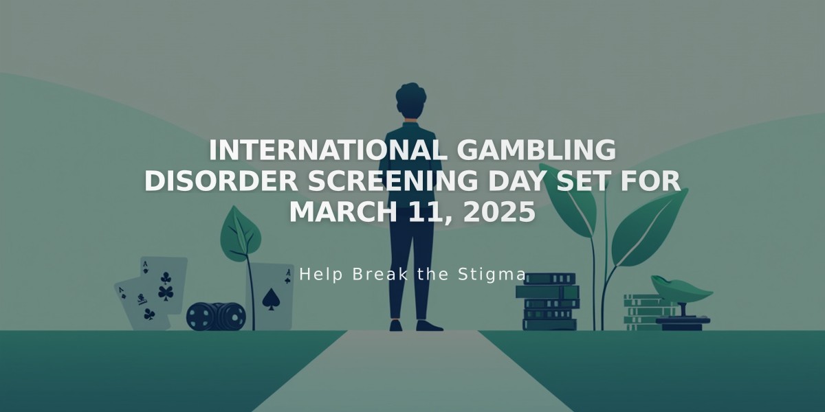 International Gambling Disorder Screening Day Set for March 11, 2025