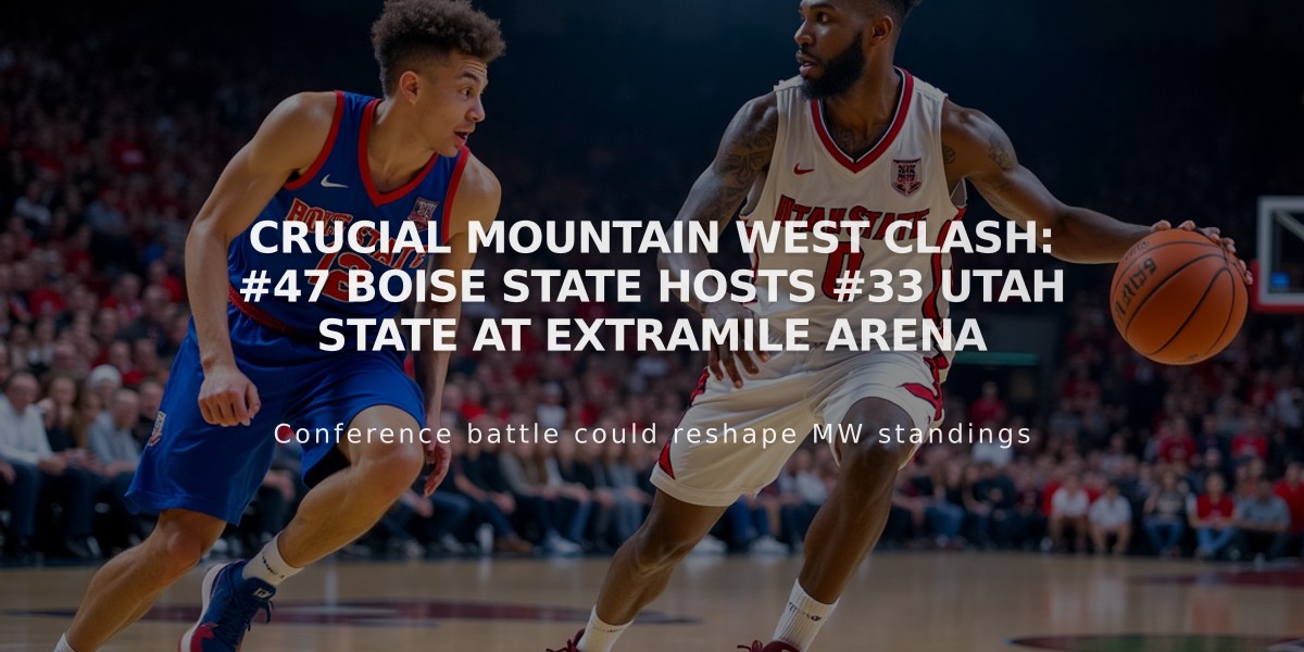 Crucial Mountain West Clash: #47 Boise State Hosts #33 Utah State at ExtraMile Arena