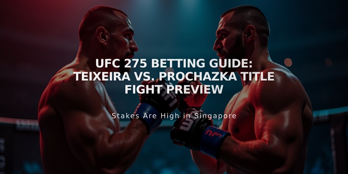 UFC 275 Betting Guide: Teixeira vs. Prochazka Title Fight Preview