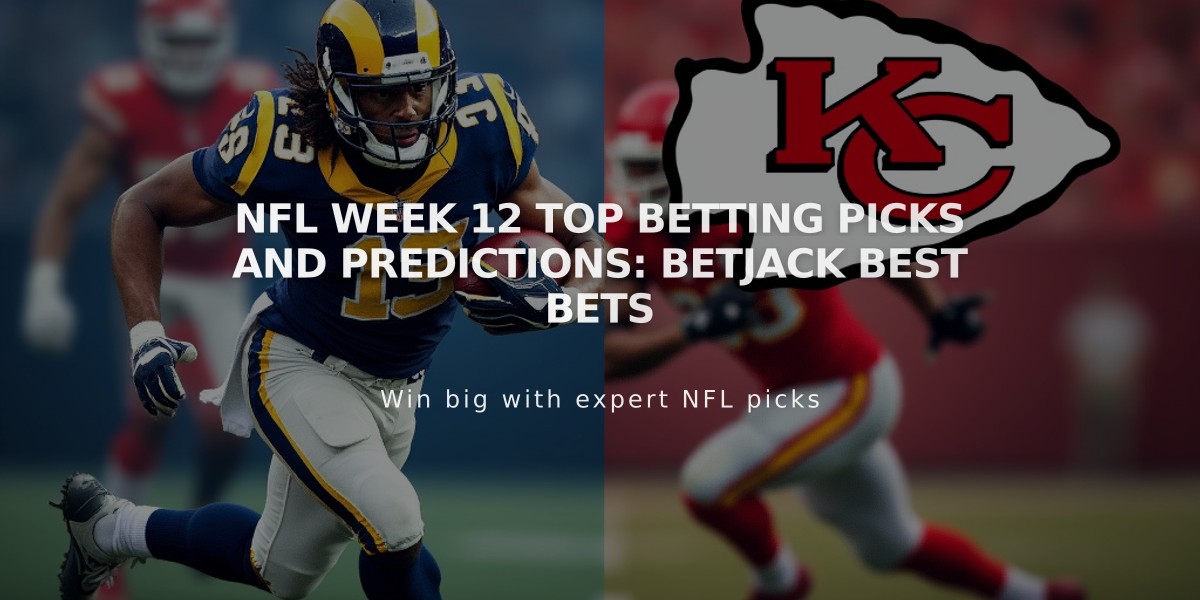 NFL Week 12 Top Betting Picks and Predictions: betJACK Best Bets