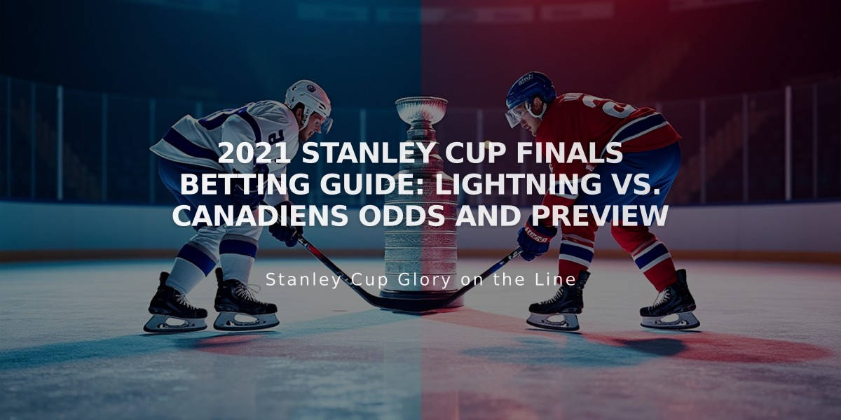 2021 Stanley Cup Finals Betting Guide: Lightning vs. Canadiens Odds and Preview