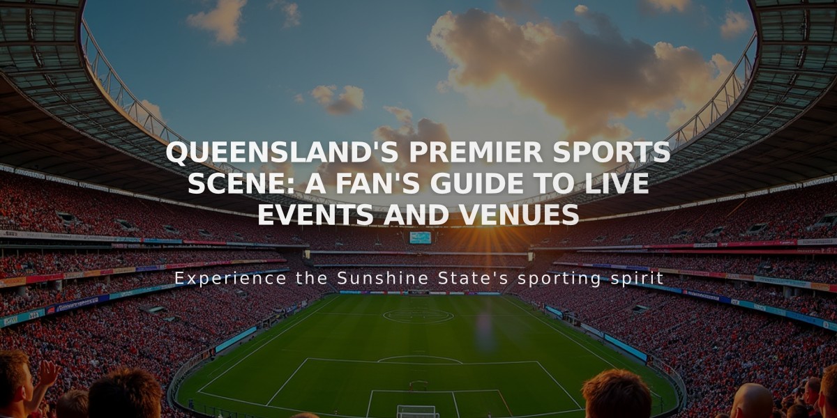 Queensland's Premier Sports Scene: A Fan's Guide to Live Events and Venues